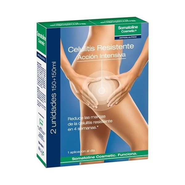 Somatoline Cosmetic Celulitis Resistente Acción Intensiva 2 botes x 150 ml