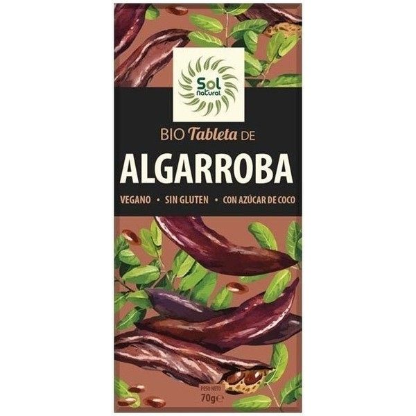 Solnatural Tableta De Algarroba Bio 70 G