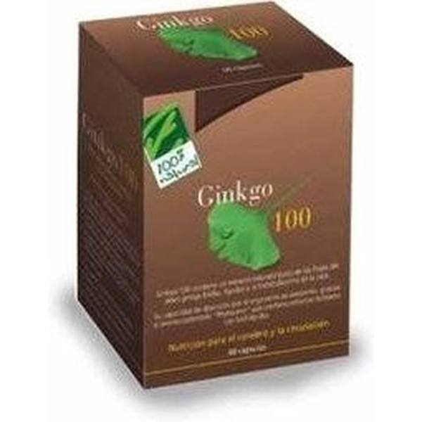 Ginkgo 100% natural 100 60 cápsulas
