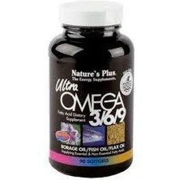 Natures Plus Ultra Oméga 3/6/9 1200 Mg X 90 Perles