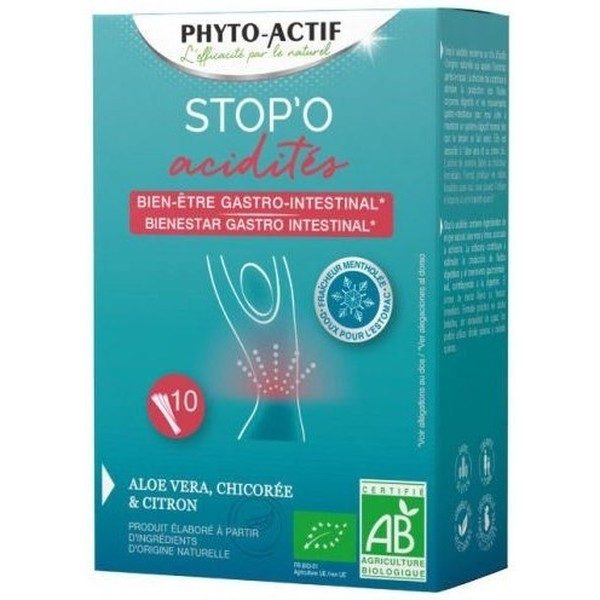 Phyto Actif Stopo Acidites 10 Sticks
