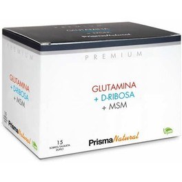 Prisma Natural Premium Glutamin + Ribose + MSM 15 Doppelbeutel x 8 gr