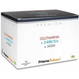 Prisma Natural Premium Glutamine + Ribose + MSM 15 duplo sachets x 8 gr