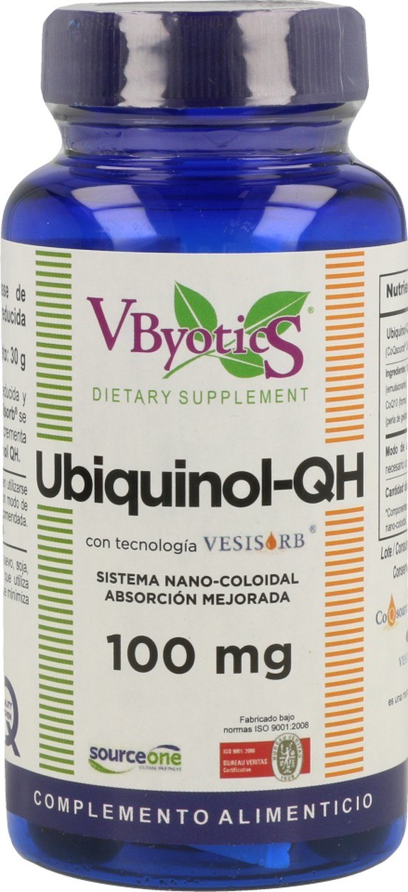Vbyotic Ubiquinol Qh 100 Mg 50 Softgels-image
