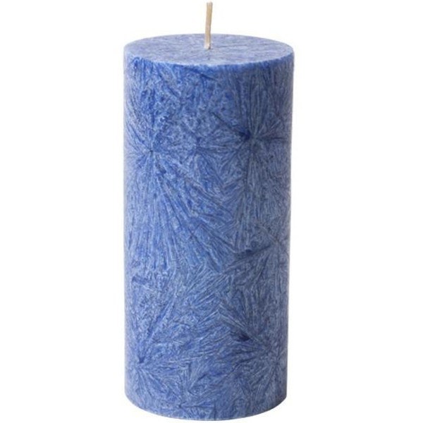 Kerzerfarm cilindrische kaars met blauwe pilaar
