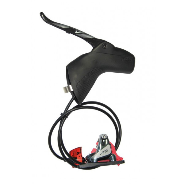 Sram Freno De Disco Hidraulico Force 1 Trasero Izquierdo 1800 Mm Carbono Negro Flat Mount Zapatas Organicas