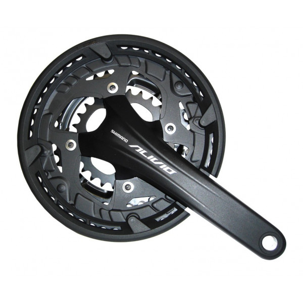 Shimano Juego De Bielas Y Platos Alivio Fc-t4060 175 Mm 22x32x44 9v.negro (con Protector)