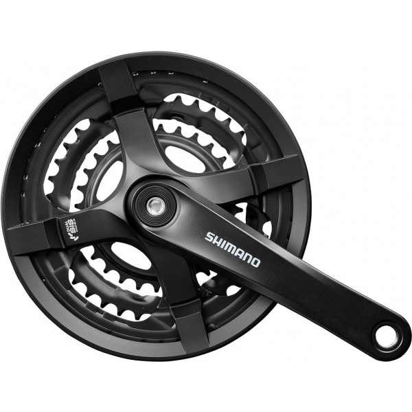 Shimano Juego De Bielas Y Platos Fc-ty501 170 Mm 28x38x48 4 Brazos 6/7/8v.negro (con Proteccion)