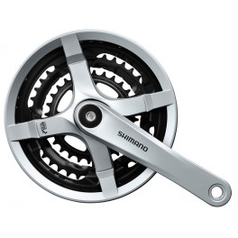 Shimano Juego De Bielas Y Platos Fc-ty501 175 Mm 28x38x48 4 Brazos 6/7/8v.plata (con Proteccion)