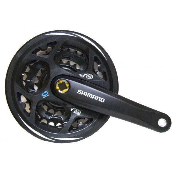 Shimano Juego De Bielas Y Platos Altus Fc-m311 170 Mm 28x38x48 Negro (con Protector)