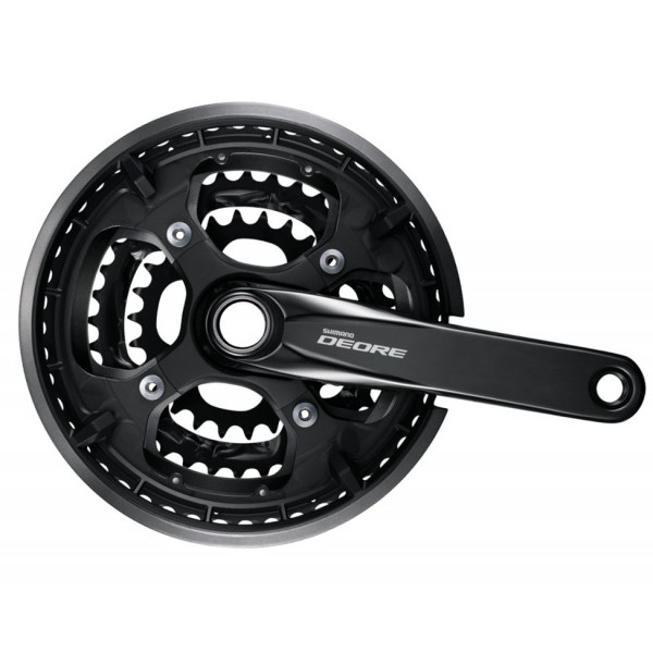 Shimano Juego De Bielas Y Platos Deore Fc-m6010 170 Mm 26x36x48 10v.negro (con Protector)