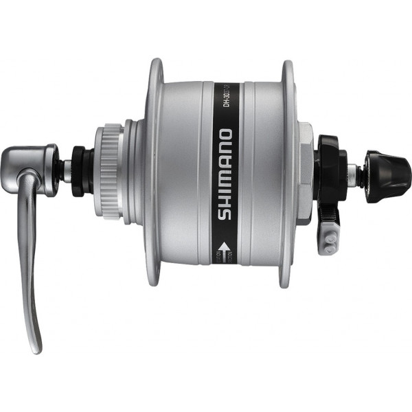 Shimano Moyeu Avant A-dh3d37 Dynamo 3w Blocage Rapide 36 Tro