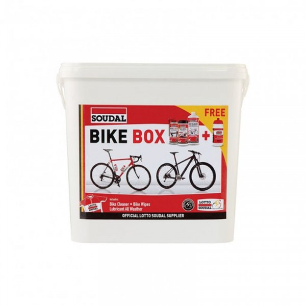 Soudal Kit (limpiador De Bicicletasspray 4 Estacionestoallitas Bidon)