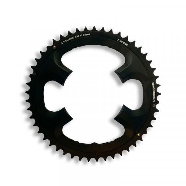 Stronglight Plato Compatible Ultegra Di2 110 53 Dientes 4 Brazos Negro