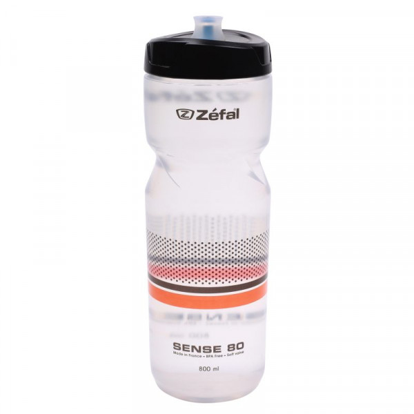 Zefal Bidon Sense Soft 80 translúcido preto/laranja 800 ml