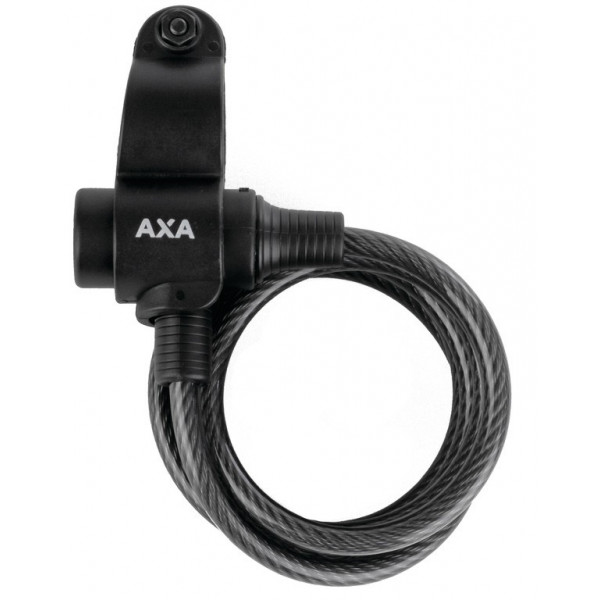 Axa Candado Espiral Rigid 150 Llave Largo 150 Cm Grosor 8 Mm Negro