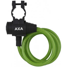 Axa Candado Espiral Zipp 120 Llave Largo 120 Cm Grosor 8 Mm Verde Peso 380 G