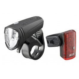 Axa Set De Luces Greenline Delantera 15 Lux / Trasera 1 Led Con Cable Usb