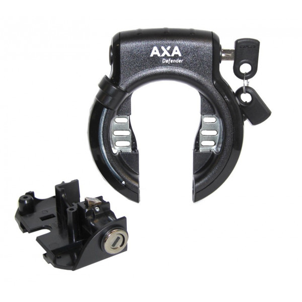 Axa Kit De Llave Unica Candado Defender + Cerradura Para Bateria Bosch 2 Al Portabultos