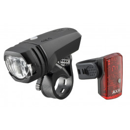 Axa Set De Luces Greenline Delantera 50 Lux / Trasera 1 Led Con Cable Usb