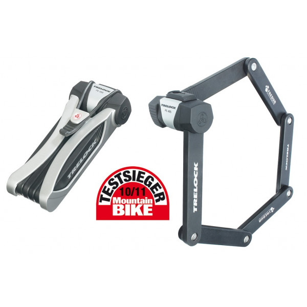 Trelock Candado Plegable Fs455 Cops Con Soporte Zc401 85 Cm Con Tapa Guardapolvo Negro Seguridad 4