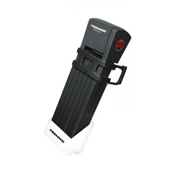 Trelock Candado Plegable Two Go Fs200 Con Soporte Zf200 200 Cm - 75 Mm Negro/blanco Seguridad 2