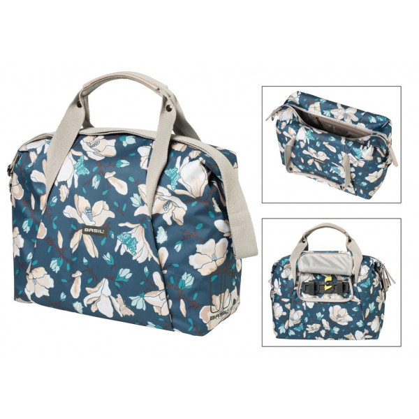 Basil Bolsa Tras.  Magnolia C/reflectante Azul Imperm.18l(45x1