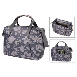 Basil Bolsa Tras.  Magnolia C/reflectante Morado Impermea.18l(45x18x31)(mano/bandolera)cierre Cremall.