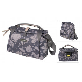 Basil Bolsa Manillar Magnolia City C/reflect.gris Imperm.7l(34x14x23)(mano/bandolera)cierre Cremall.