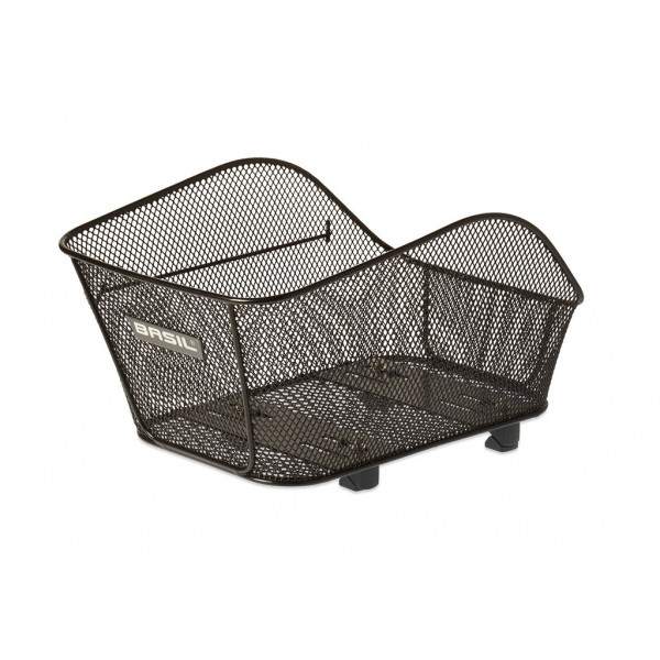 Basil Icon S Heckkorb Wsl System Black Steel Mesh 15l (34x29x23 cm)