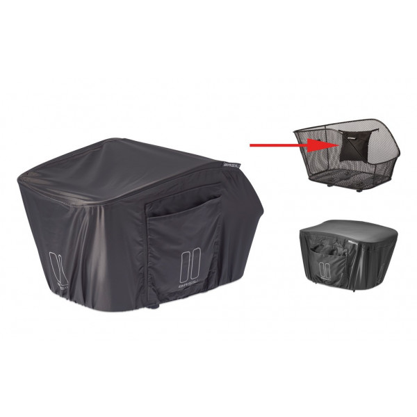 Basil Funda Para La Lluvia Impermeable Para Cesto Icon/bold Trasero Negro Talla M
