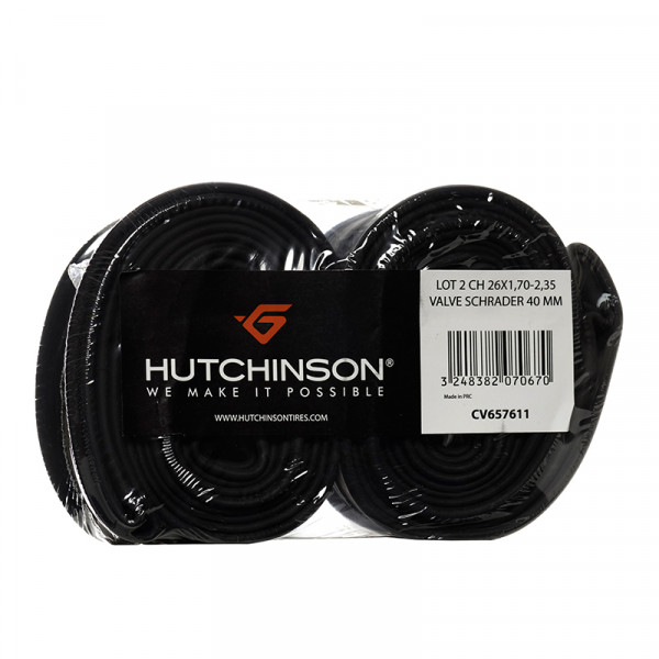 Hutchinson Blister 2 Camere 26x1.70-2.35 Standard 40 Mm