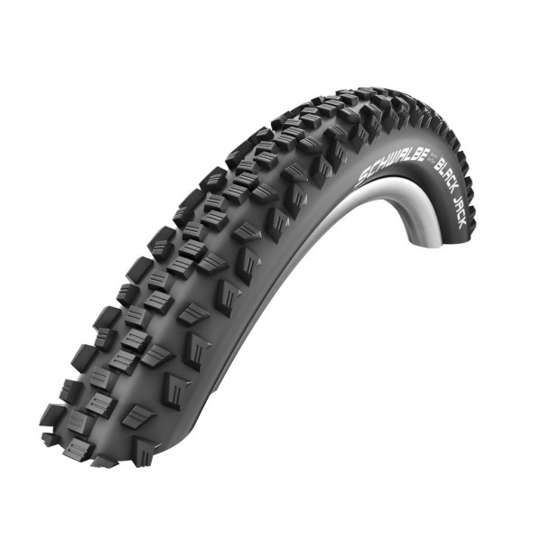 Schwalbe Tire Black Jack 24x2.10 K-guard Hs407 Liteskin Active Sbc Rigid Black 54-507