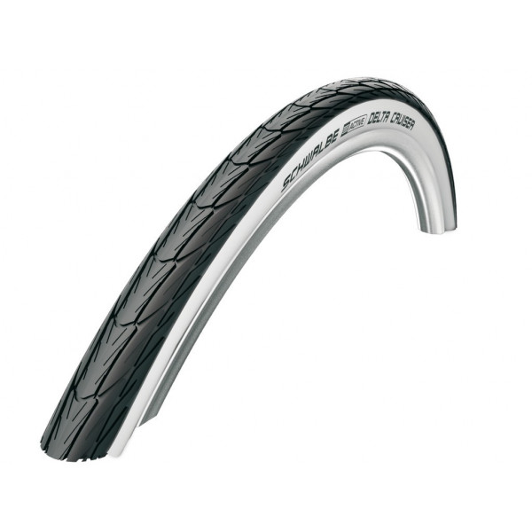 Schwalbe Pneu Delta Cruiser 24x1 3/8 Junior K-guard HS392 Rigide Noir/blanc 37-540