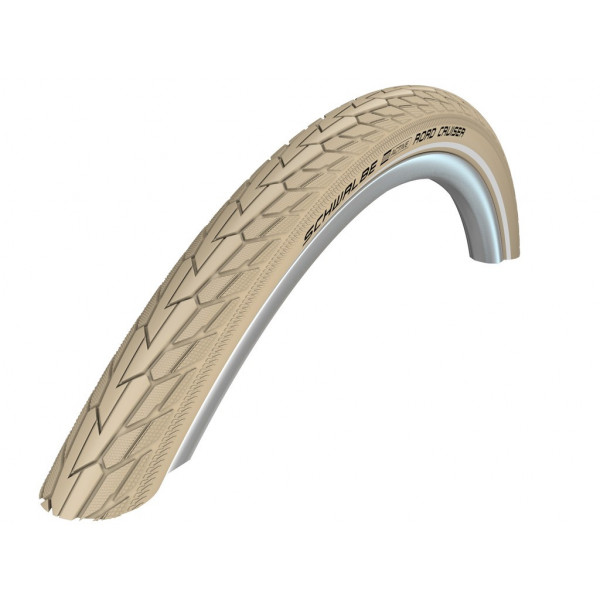 Schwalbe Cubierta Road Cruiser 28x1.60/700x40c K-guard Green Comp.hs484 Twinskin Rigida Crema 42-622