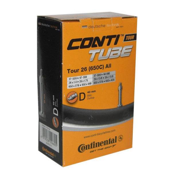 Continental Camara Tour 26x1 1/8-1.75 Valvula Dunlop 40 Mm