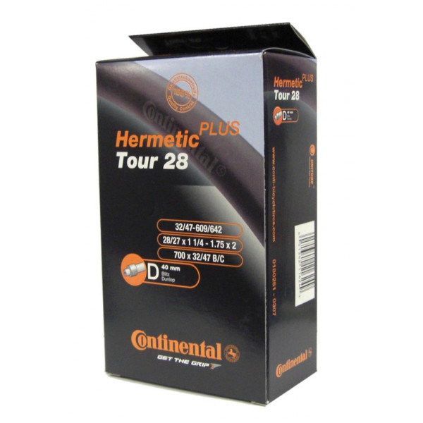 Continental Camara Tour Hermetic Plus 28x1 1/4-1.75 Valvuva Dunlop 40 Mm