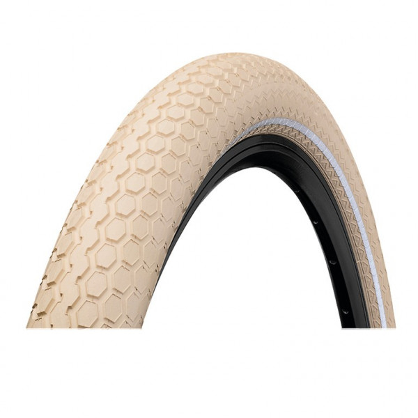 Continental Cubierta Ride Cruiser 26x2.00 Rigida Crema Con Reflectante 50-559