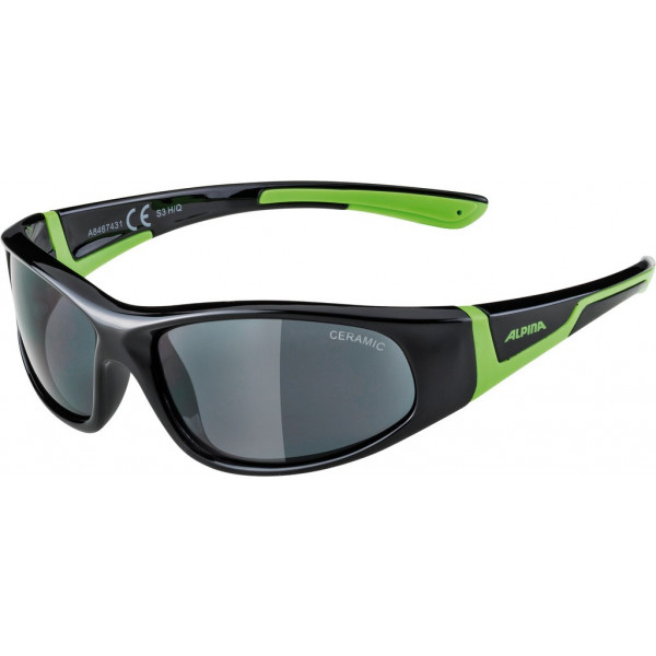 Alpina Gafas Flexxy Junior Montura Negra/verde Cristal Ceramico Negro