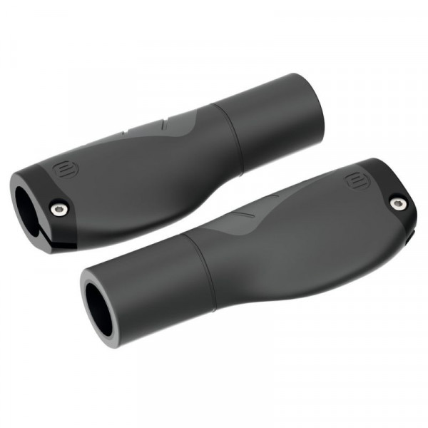 Ergotec Juego De Puños Aero 2 Mtb 135/135 Mm Diametro 22 Mm Kraton Negro/gris Peso 142 G (par)