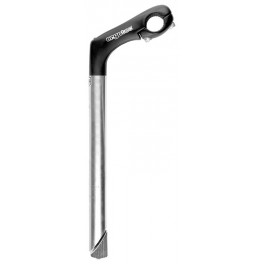 Ergotec Potencia De Caña Kobra 25.4 25.4 90 Mm Aluminio/ Acero Inoxidable Negro/plata