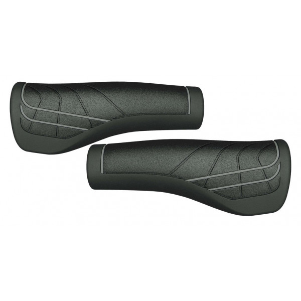 Herrmans Puños Line 124mm ø 22mm Negro/gris Par