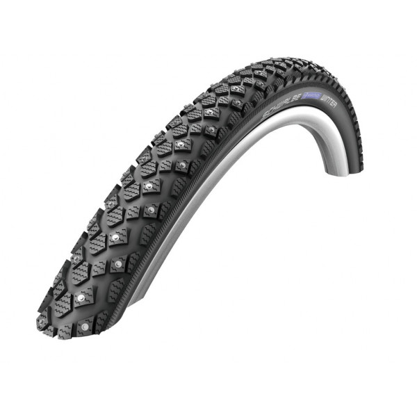 Pneu Schwalbe Marathon Winter Plus 20x2.15 HS396 S-guard 144 Crampons Wic Pliant Noir Refl. 55-406