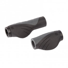 Ergotec Puños Mtb-atb Aero 2 Kratón 132/92mm Por Par Negro/gris