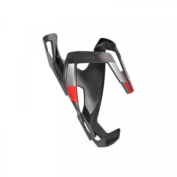 Elite Bidonhouder Vico Carbon Mat Zwart Rood