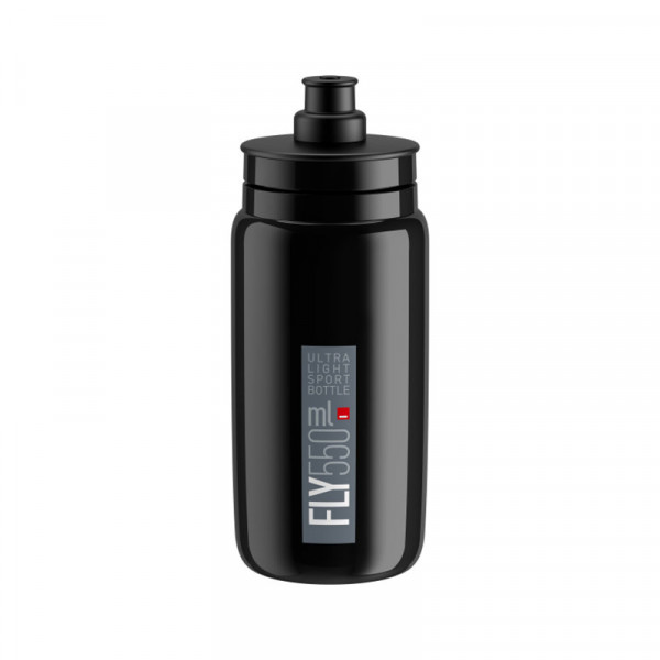 Elite Bidon Fly Noir Logo Gris 550 Ml