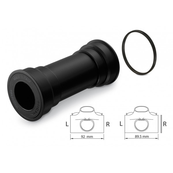 Miche Cartucho De Pedalier Evo Max 89.5-92x41mm Bb92 Pressfit Diametro 24 Mm Interior