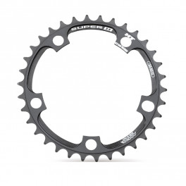 Miche Plato Super11 Campagnolo 11v.interior 5 Brazos 110 Bcd Negro 34 Dientes