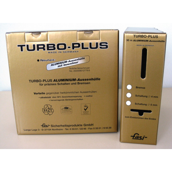Fasi Caja De 30 Metros Funda De Freno Turbo Plus Aluminio Negro