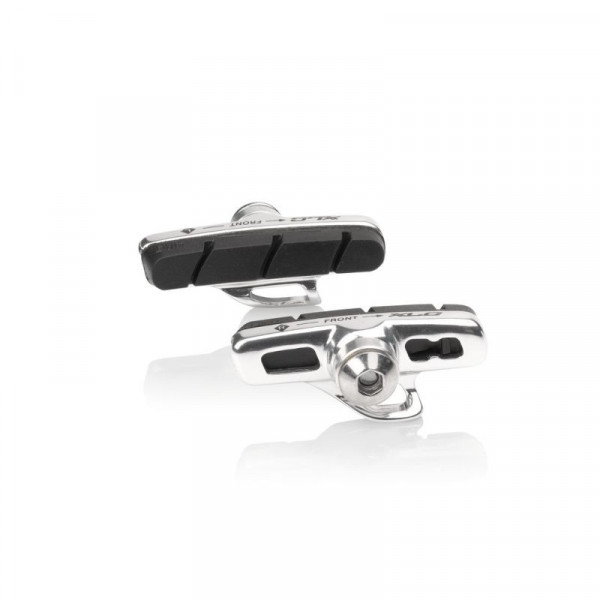 Xlc Bs-r07 Set De 4 Zapatas De Freno Cartridge Carretera 50 Mm Negro/plata Para Campagnolo